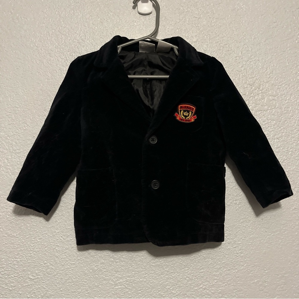 Koala Baby Black Velour Blazer Jacket Size 24 Months